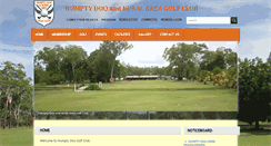 Desktop Screenshot of humptydoogolfclub.com.au